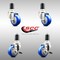 Service Caster 3 Inch 316SS Blue Poly Swivel 1-1/2 Inch Expanding Stem Caster Brake SCC, 2PK SS316EX20S314-PPUB-BLUE-2-TLB-2-112 - alternate 5